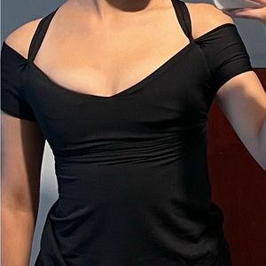 Black work out lululemon